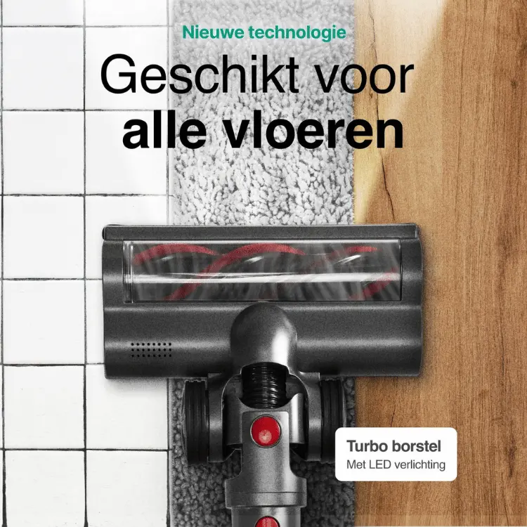 Steelstofzuiger Turbo 300W geschikt voor alle vloeren