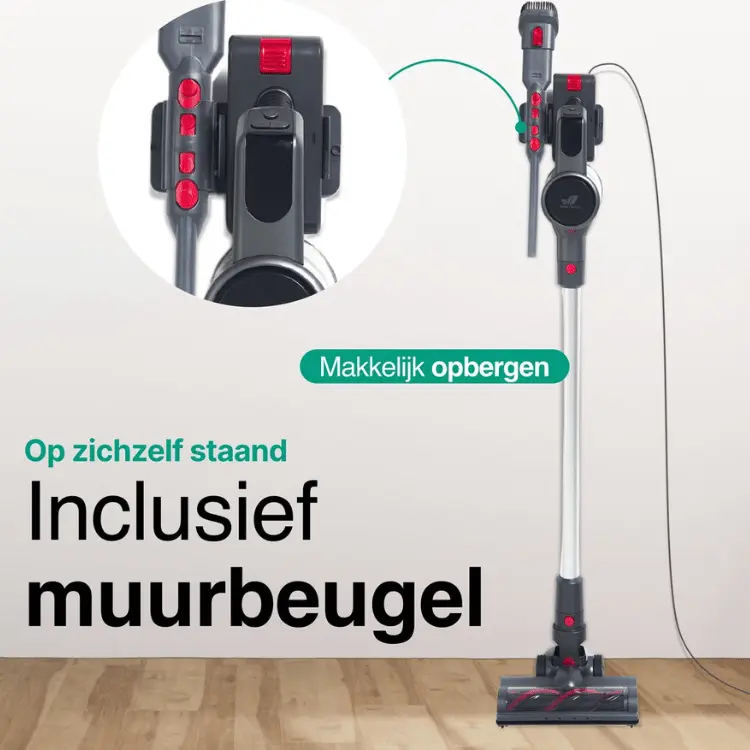 Steelstofzuiger Turbo 300W inclusief muurbeugel
