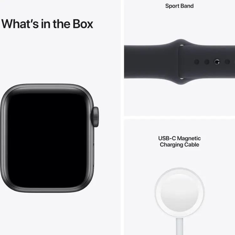 wat zit er in de doos van de Apple Watch SE 2021