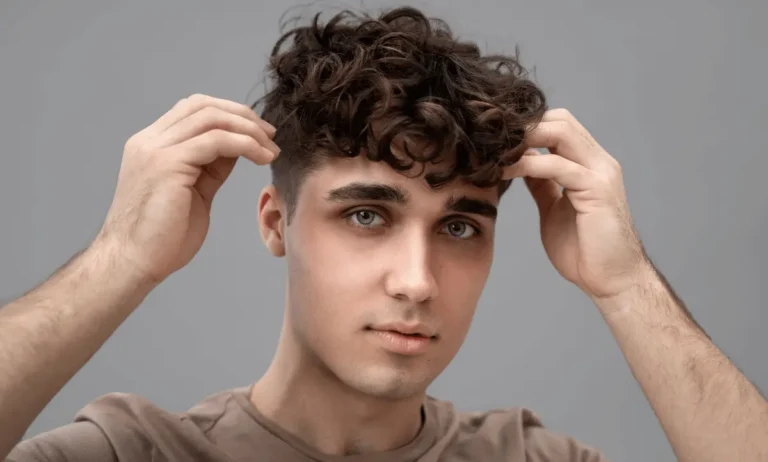 Man met een trendy textured crop kapsel