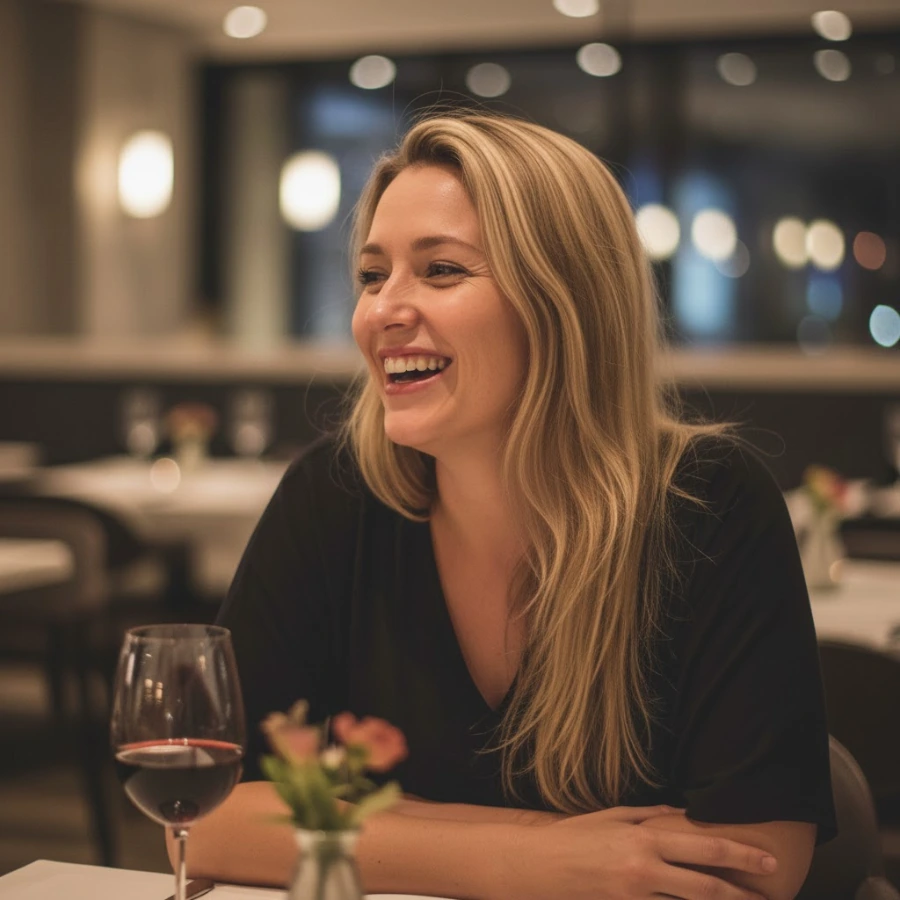 Sexy vrouw op date