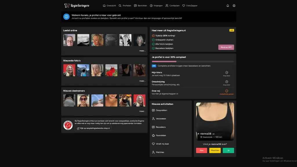 Stap 2 partnerruil site