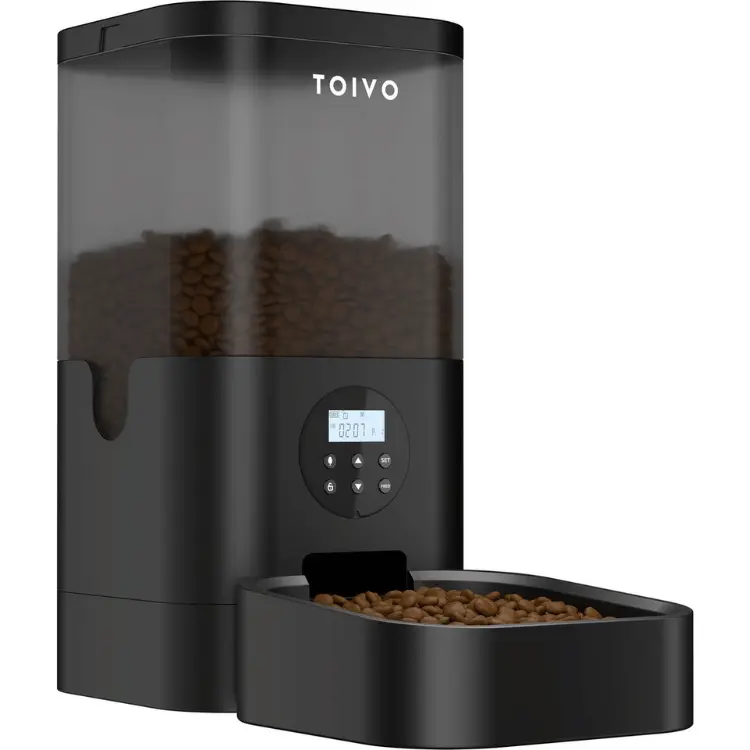 Voerbak met tijdslot met voer erin