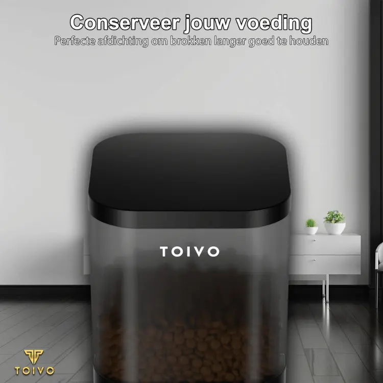 Voerbak met tijdslot uitleg