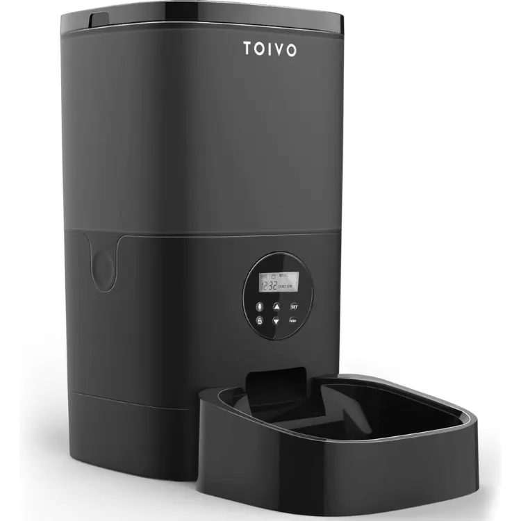 Voerbak met tijdslot zonder voer erin