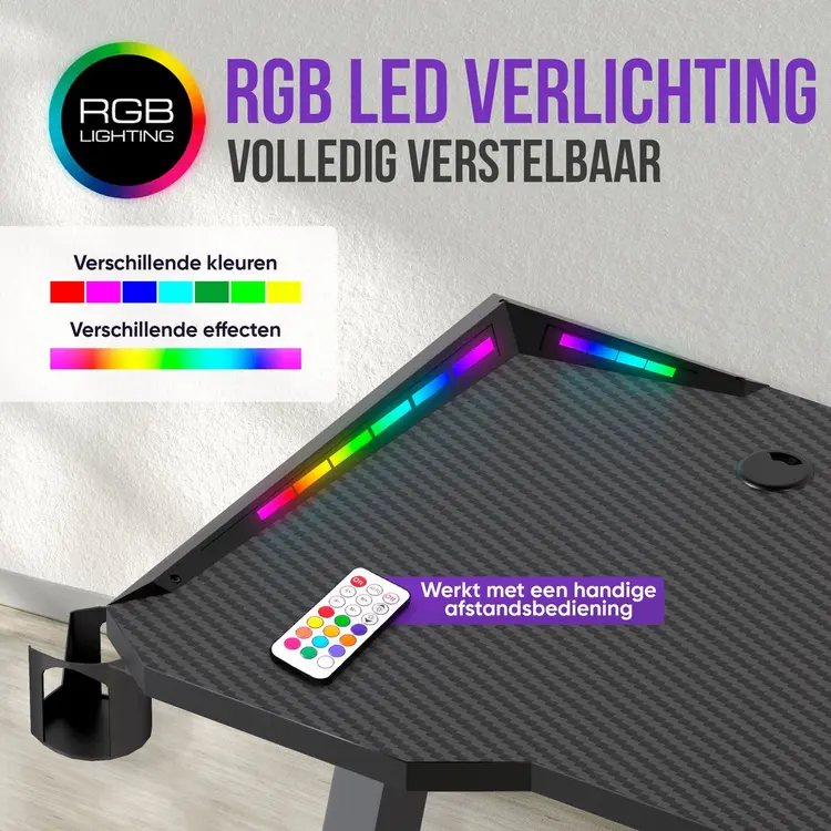 Avalo Gaming Bureau met LED verlichting review: weken getest in mijn thuissetup 3
