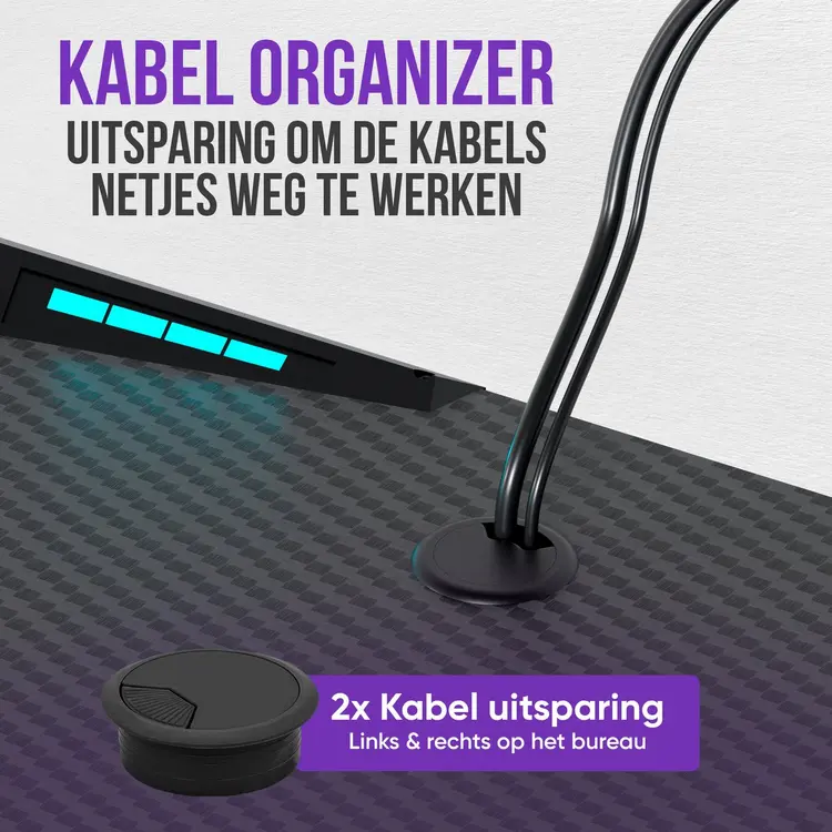 Avalo Gaming Bureau met LED verlichting review: weken getest in mijn thuissetup 6