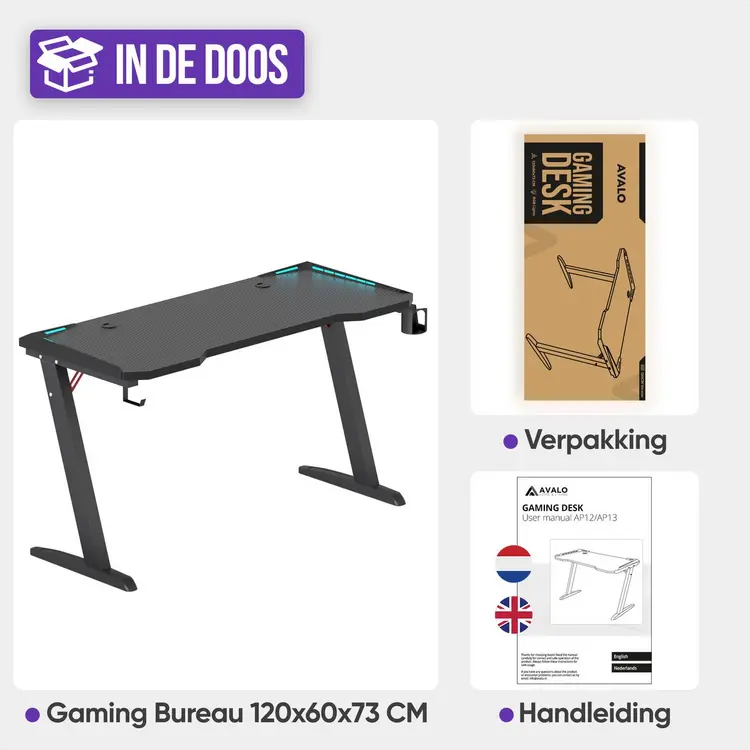 Avalo Gaming Bureau met LED verlichting review: weken getest in mijn thuissetup 8