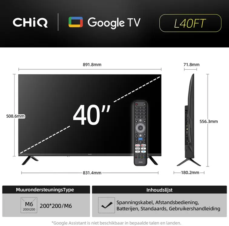 CHiQ L40FT review: slimme 40 inch Google TV met strak randloos design 4