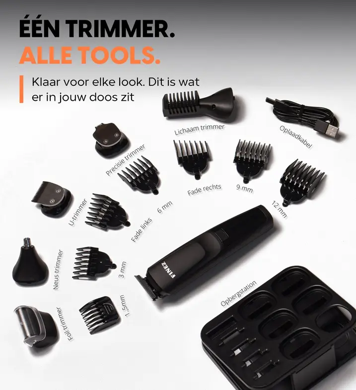 Finez 12-in-1 “Smooth Operator” baardtrimmer review 14