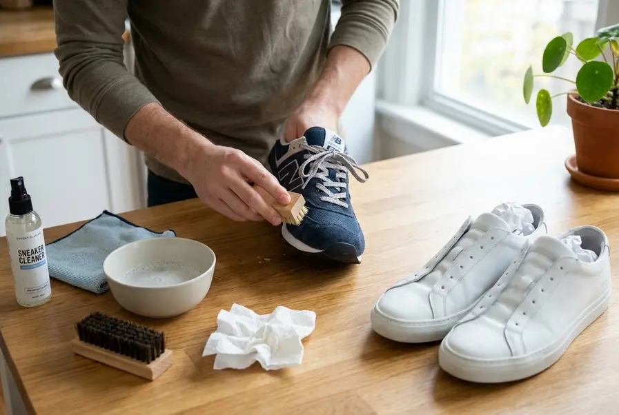 hoe maak je sneakers schoon