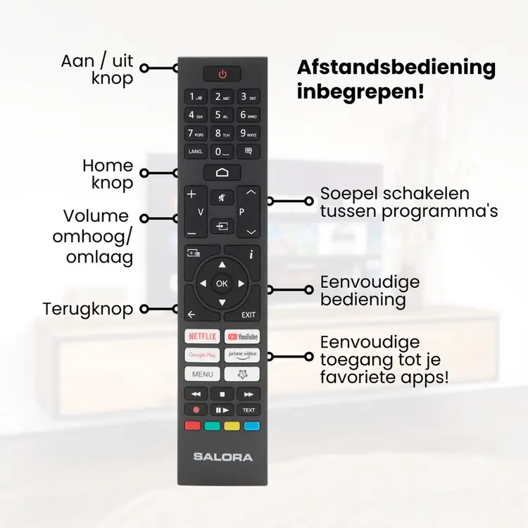 Salora 43QLEDTV review (2025): compacte QLED met veel smart gemak 7