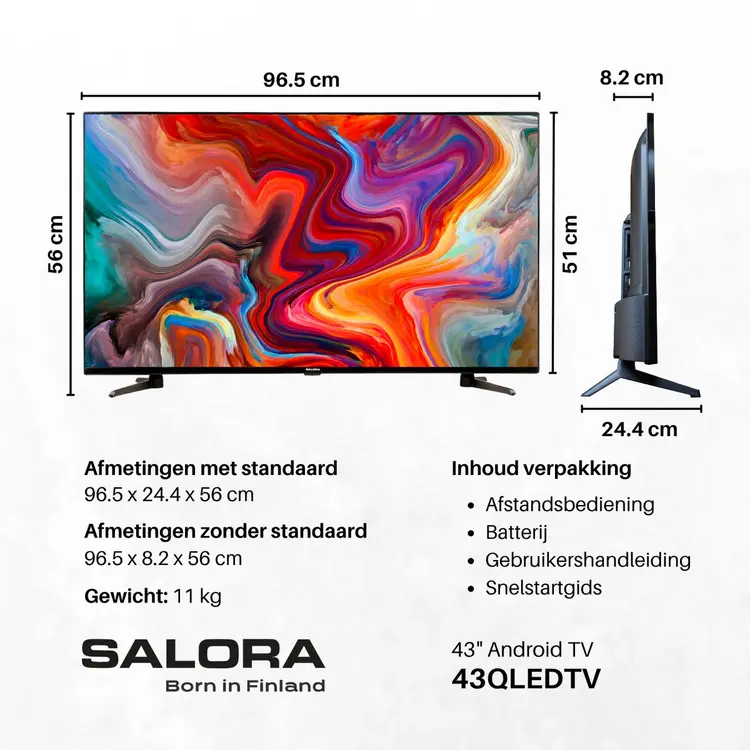 Salora 43QLEDTV review (2025): compacte QLED met veel smart gemak 8